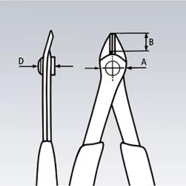 Kleště štípací boční Electronic Super Knips®, Knipex