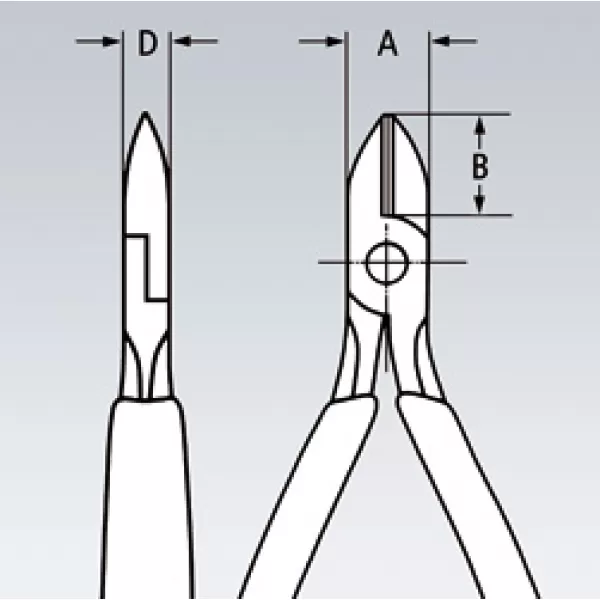 Kleště štípací boční, přesné ESD, Knipex